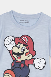 Boy Sky Blue Mario Tee
